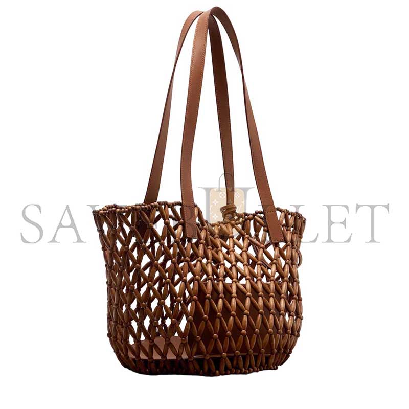 YSL PANIER SMALL WOODEN BASKET BAG 685618 (25*20*17cm)